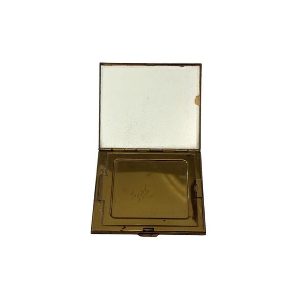 Vintage Mother of Pearl Compact with Mirror – Art Deco Vanity Accessory - Picture 3 of 6